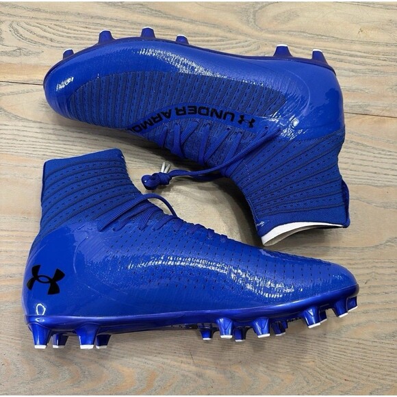 Mens 11 Under Armour Highlight MC 2.0 INTELLIKNIT Football Cleats Royal 3027304 main image 5